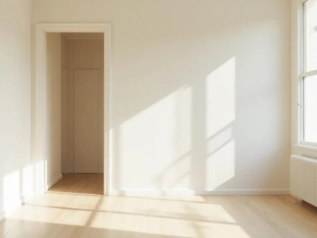 Sunlit empty room after end-of-lease bond cleaning